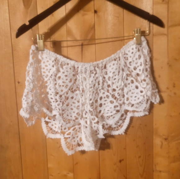 Like New◇Off-White Eberjey Spearhead Sam Bridal Shorts 100% cotton Med/LG - Picture 4 of 10